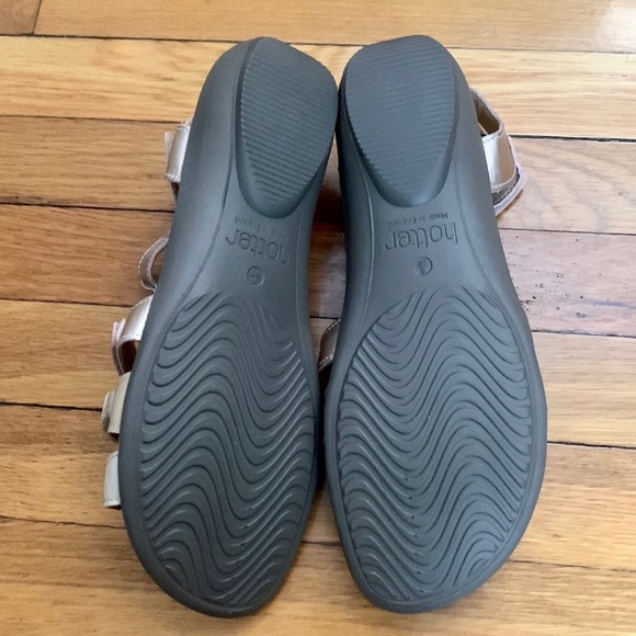 NIB Hotter Sol Rose Gold Leather Women’s Gladiator Sandals - Size 10 - Picture 6 of 7